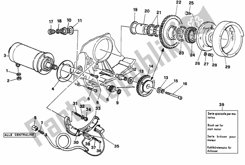 Todas as partes de Gerador - Motor De Partida do Ducati Supersport 750 SS 1997